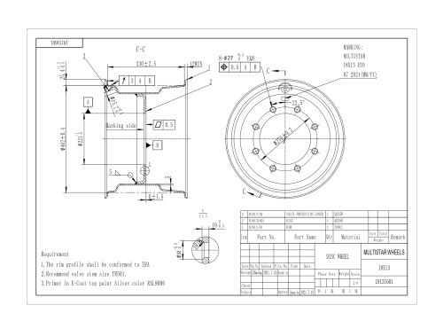 Диск 13.00x18 8/275/221 RIM ЕТ0 MARCHER с/х